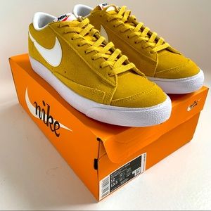 Nike Blazer Low '77 Suede Vintage Sneaker Shoes DA7254-700 Speed Yellow Mens 12
